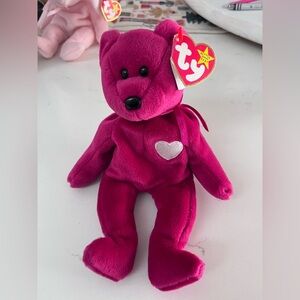 Valentina beanie baby. Errors on ear tag and tush tag